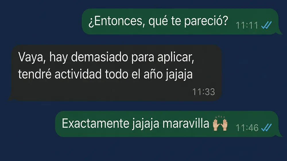 Depoimento real via WhatsApp 2