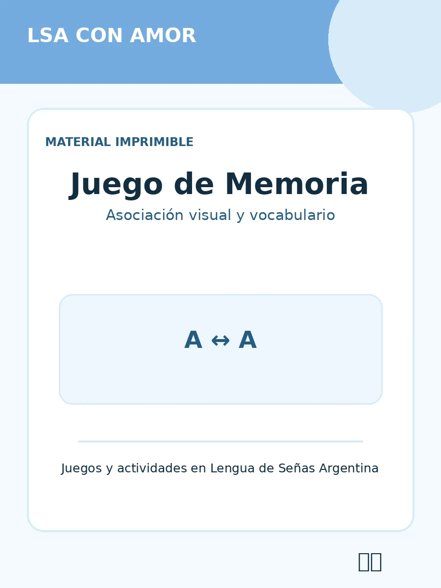 Vista previa de material imprimible de LSA